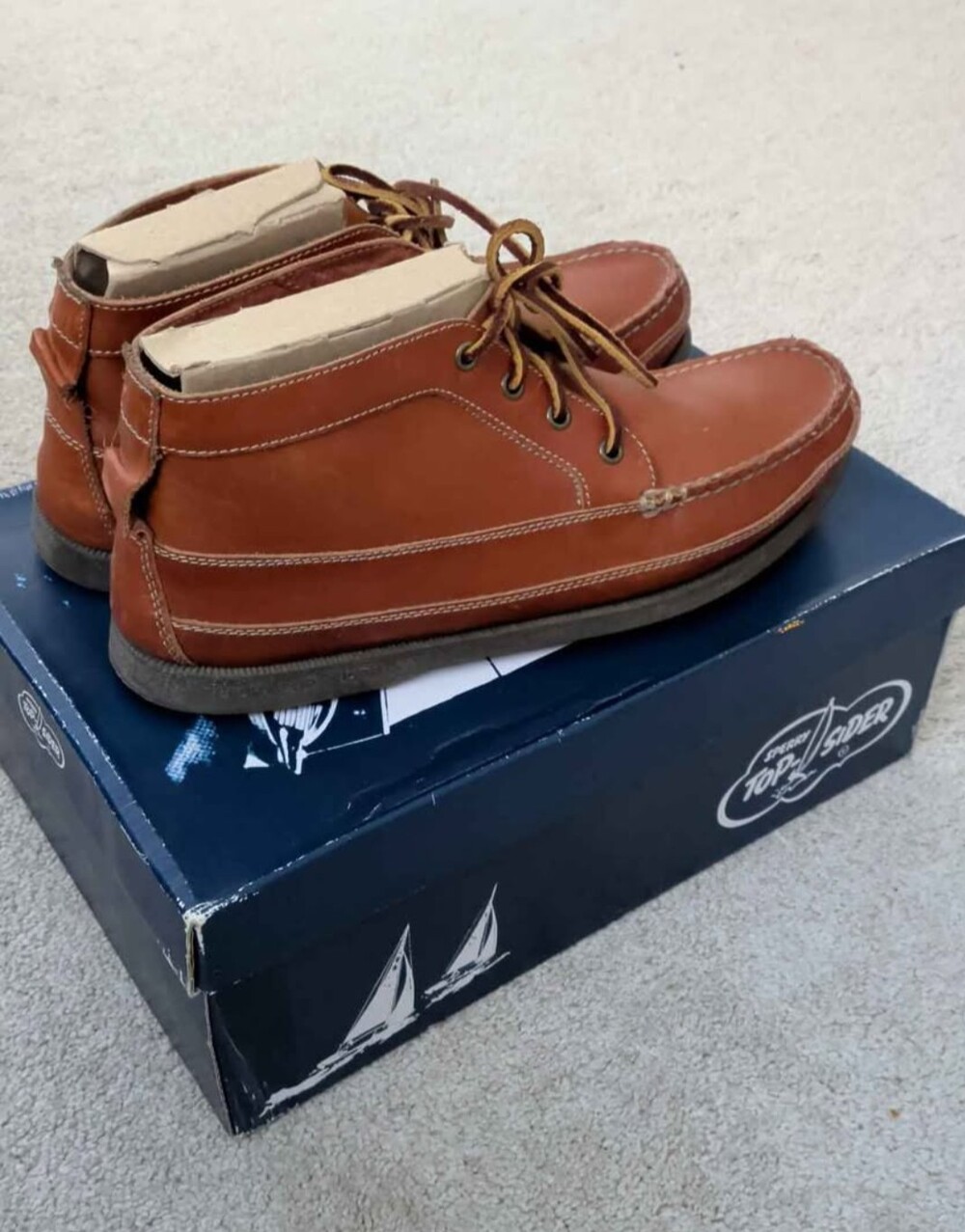 J Crew x perry Top-Sider AO Boat Chukka Tan Chukka Boat Shoes in Brown US 11.5 M